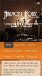 Mobile Screenshot of harmonyhousetheatre.com